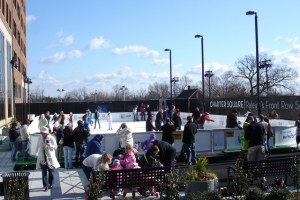 Winterfest Ice Skating Rink in Raleigh's City Plaza