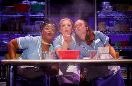 Charity Angel Dawson, Desi Oakley and Lenne Klingaman in the National Tour of WAITRESS  Credit Joan Marc.jpg